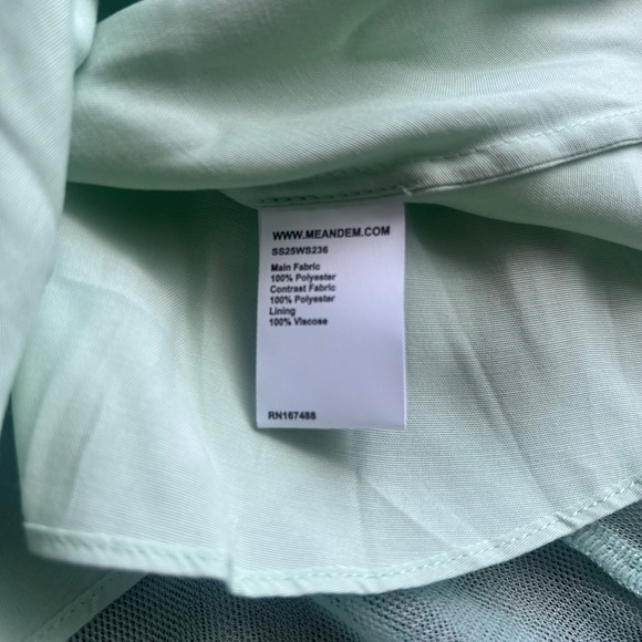 ME + EM Green Tulle Maxi Skirt Striped Fairy Size 14 - Picture 7 of 8